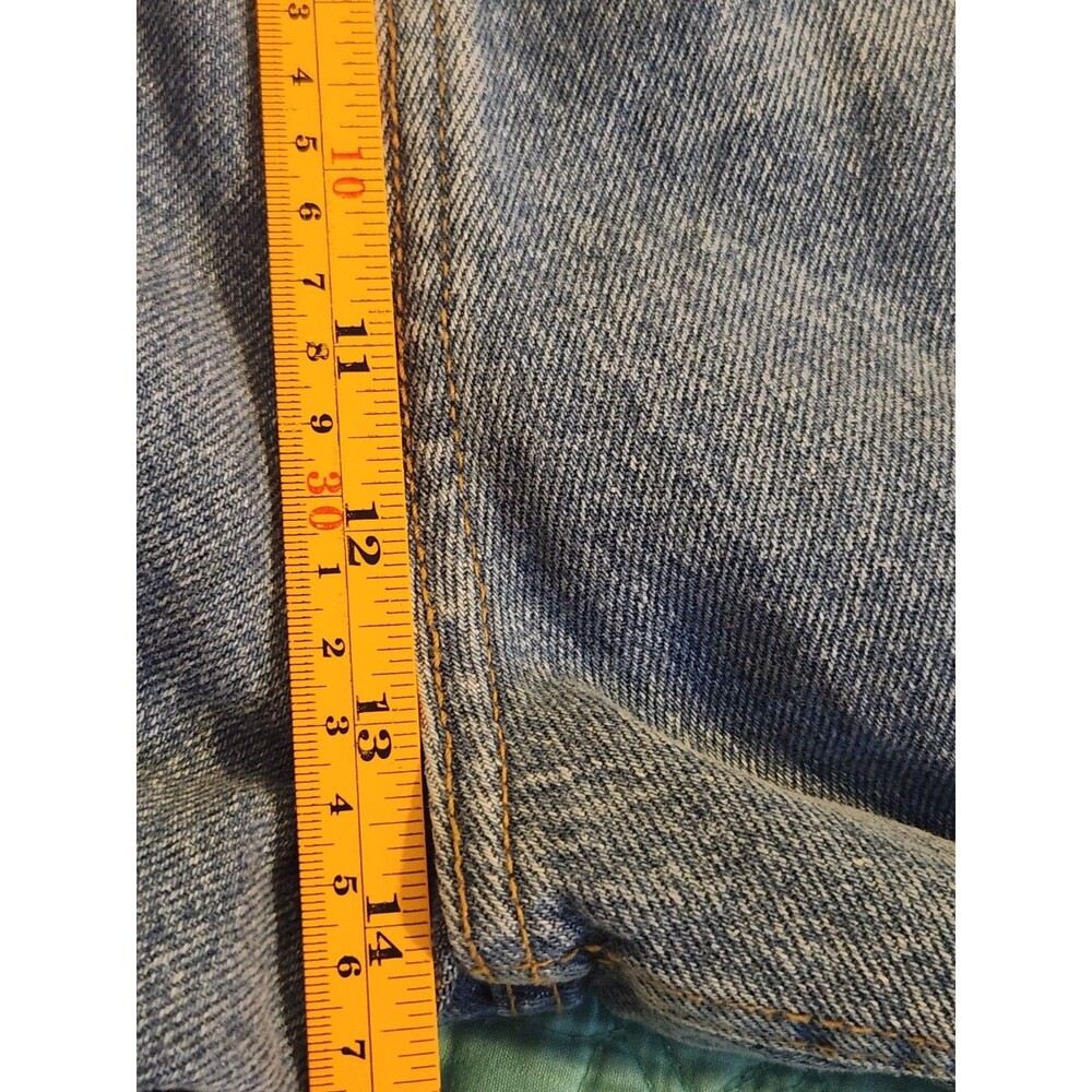 Nasty Gal Size US 12 Organic Blue Denim‎ Split Hem High Rise Mom Jeans NWT - Picture 10 of 11